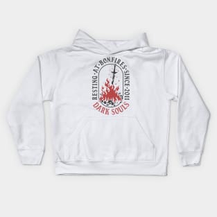 Resting at Bonfires v2 Kids Hoodie